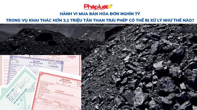 Hành vi mua bán hóa đơn nghìn tỷ trong vụ khai thác hơn 3,1 triệu tấn than trái phép có thể bị xử lý như thế nào?