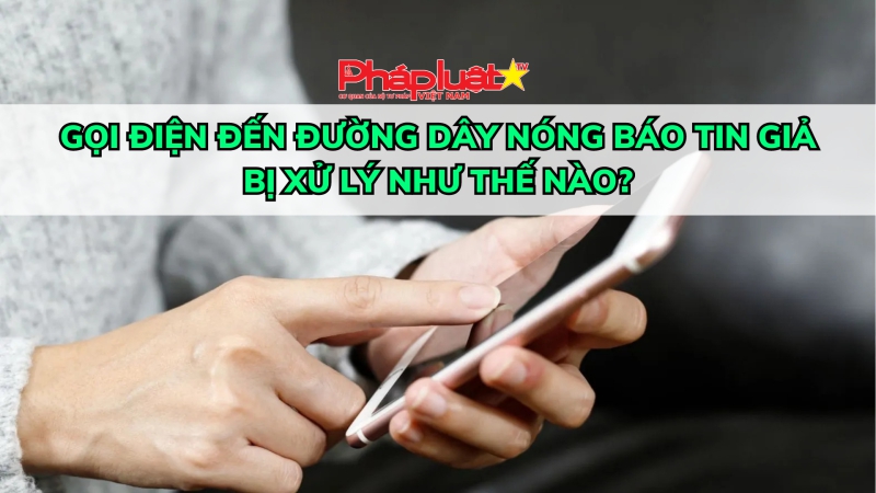 Gọi điện đến đường dây nóng báo tin giả bị xử lý như thế nào?