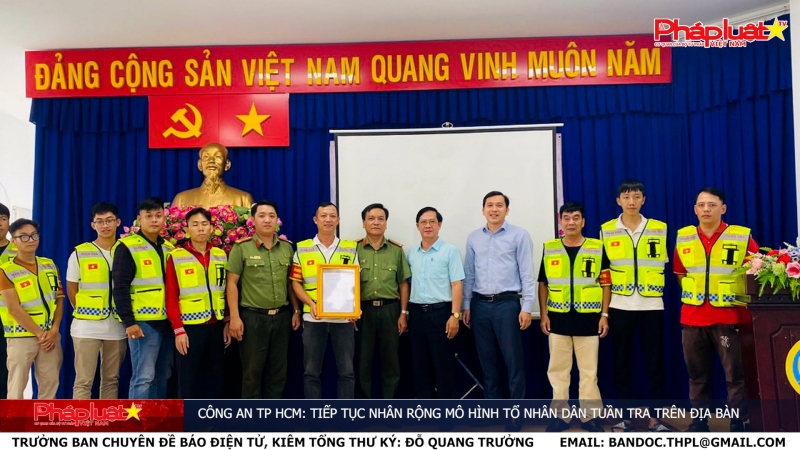 Công an TP HCM: Tiếp tục nhân rộng mô hình tổ nhân dân tuần tra trên địa bàn