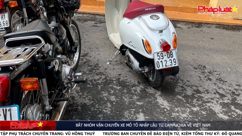 Bắt nhóm vận chuyển xe mô tô nhập lậu từ Campuchia về Việt Nam