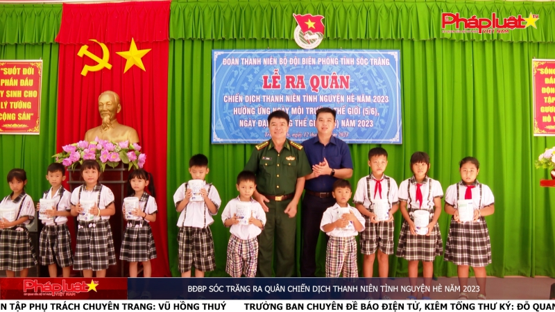 BĐBP Sóc Trăng ra quân chiến dịch thanh niên tình nguyện hè năm 2023