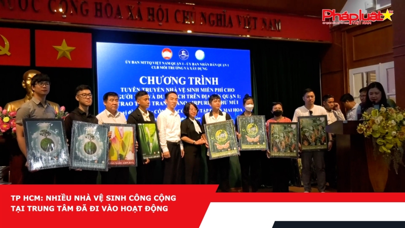 TP HCM: Nhiều nhà vệ sinh công cộng tại trung tâm đã đi vào hoạt động