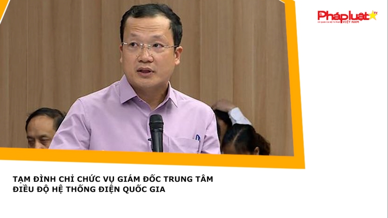 Tạm đình chỉ chức vụ Giám đốc Trung tâm Điều độ hệ thống điện Quốc gia