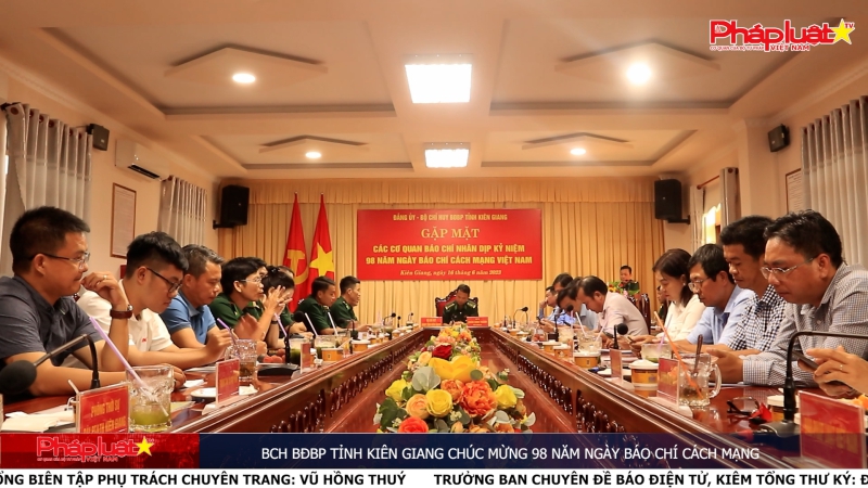 BCH BĐBP Tỉnh Kiên Giang chúc mừng 98 năm ngày báo chí cách mạng