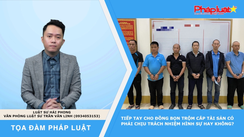 Tọa đàm Pháp luật: Tiếp tay cho đồng bọn trộm cắp tài sản có phải chịu trách nhiệm hình sự hay không?