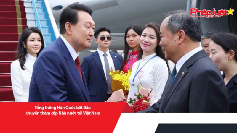 Tổng thống Hàn Quốc bắt đầu chuyến thăm cấp Nhà nước tới Việt Nam