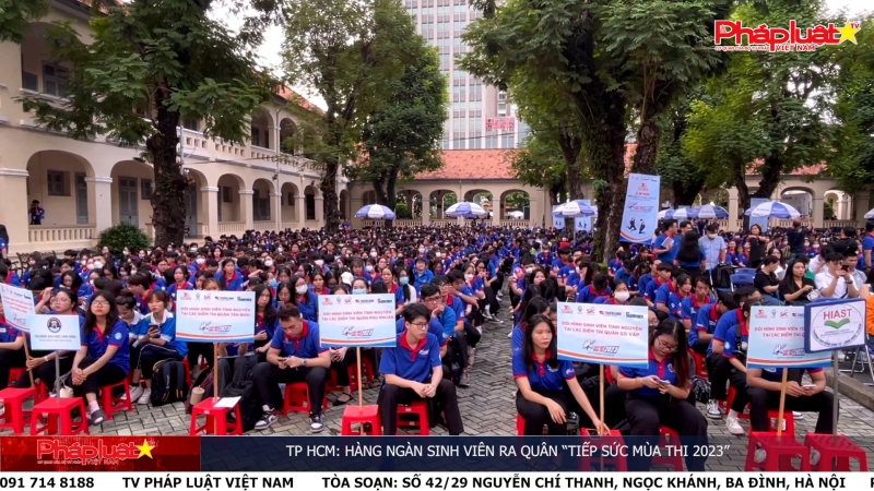TP HCM: Hàng ngàn sinh viên ra quân “Tiếp sức mùa thi 2023”