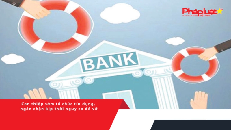 Can thiệp sớm tổ chức tín dụng, ngăn chặn kịp thời nguy cơ đổ vỡ