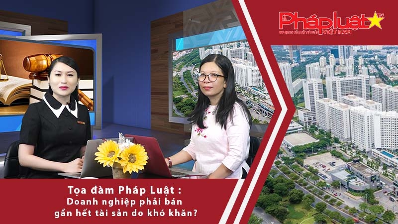 Tọa đàm Pháp Luật: Xuất hiện thực trạng một số doanh nghiệp phải bán gần hết tài sản do khó khăn tài chính.