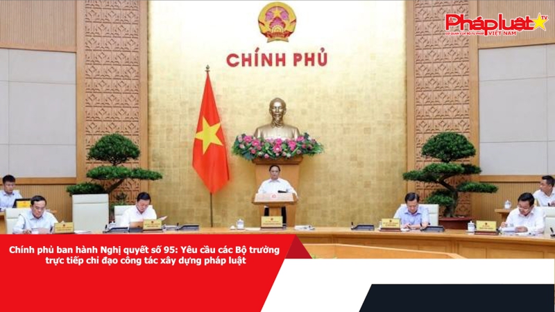 Chính phủ ban hành Nghị quyết số 95: Yêu cầu các Bộ trưởng trực tiếp chỉ đạo công tác xây dựng pháp luật