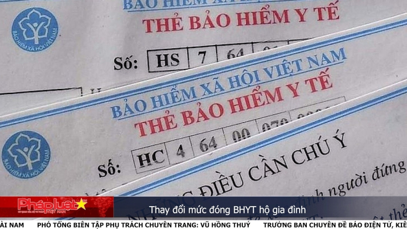 Thay đổi mức đóng BHYT hộ gia đình