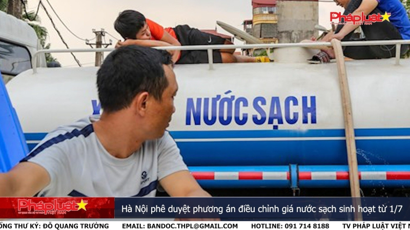 Hà Nội phê duyệt phương án điều chỉnh giá nước sạch sinh hoạt từ 1/7