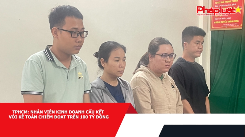 TPHCM: Nhân viên kinh doanh cấu kết với kế toán chiếm đoạt trên 100 tỷ đồng