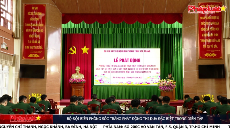 Bộ đội Biên phòng Sóc Trăng phát động thi đua đặc biệt trong diễn tập