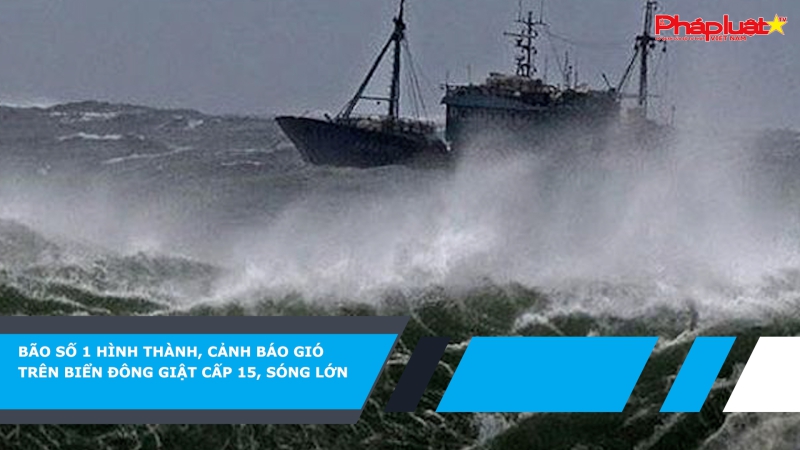 Bão số 1 hình thành, cảnh báo gió trên Biển Đông giật cấp 15, sóng lớn