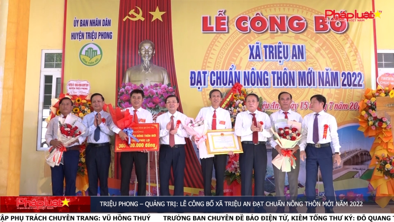 Triệu Phong – Quảng Trị: Lễ công bố xã Triệu An đạt chuẩn nông thôn mới năm 2022