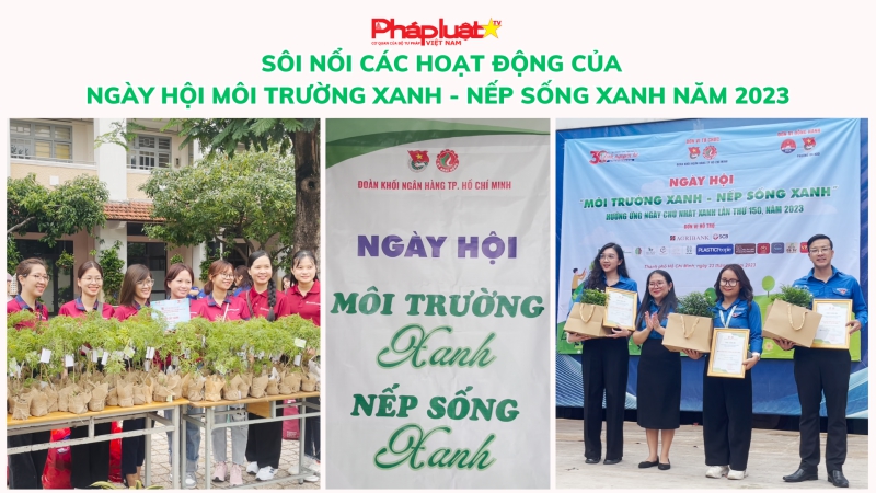 Sôi nổi các hoạt động của Ngày hội Môi trường xanh - Nếp sống xanh năm 2023
