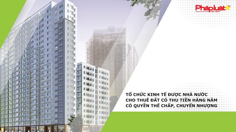 Tổ chức kinh tế được nhà nước cho thuê đất có thu tiền hằng năm có quyền thế chấp, chuyển nhượng