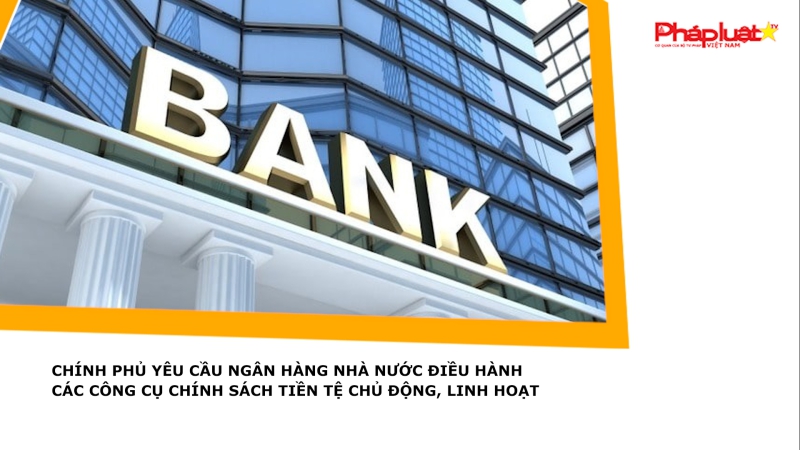 Chính phủ yêu cầu Ngân hàng Nhà nước điều hành các công cụ chính sách tiền tệ chủ động, linh hoạt