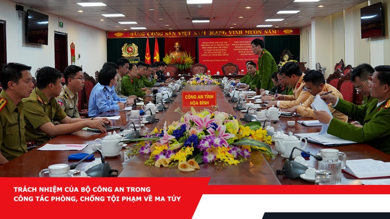 Trách nhiệm của Bộ Công an trong công tác phòng, chống tội phạm về ma túy