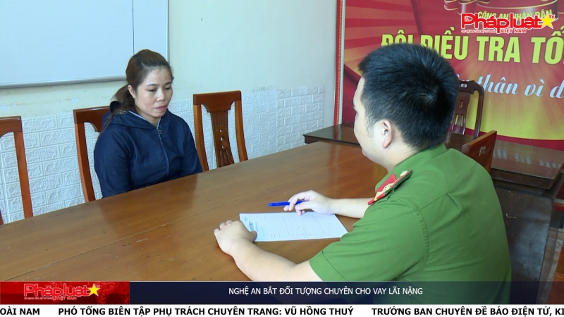 Nghệ An Bắt đối tượng chuyên cho vay lãi nặng