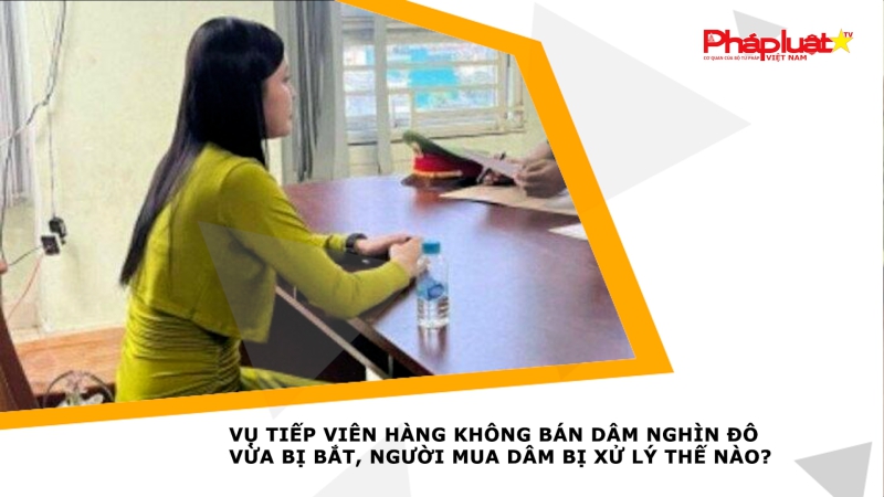 Vụ tiếp viên hàng không bán dâm nghìn đô vừa bị bắt, người mua dâm bị xử lý thế nào?