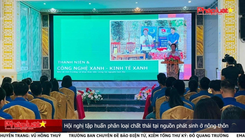 Hội nghị tập huấn phân loại chất thải tại nguồn phát sinh ở nông thôn