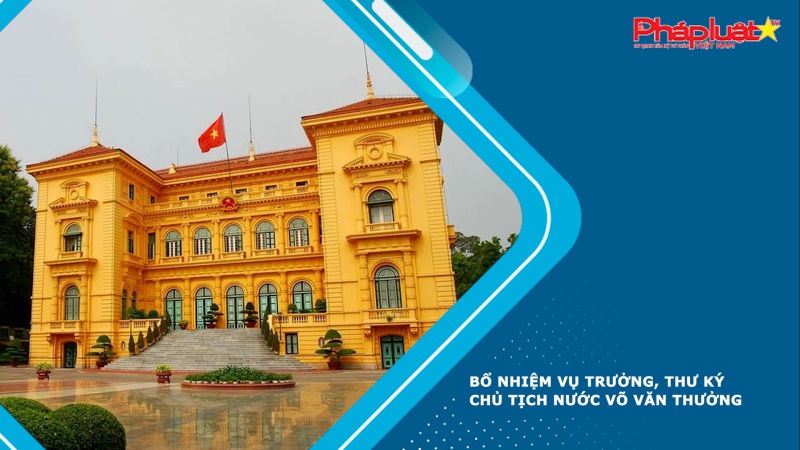 Bổ nhiệm Vụ trưởng, Thư ký Chủ tịch nước Võ Văn Thưởng