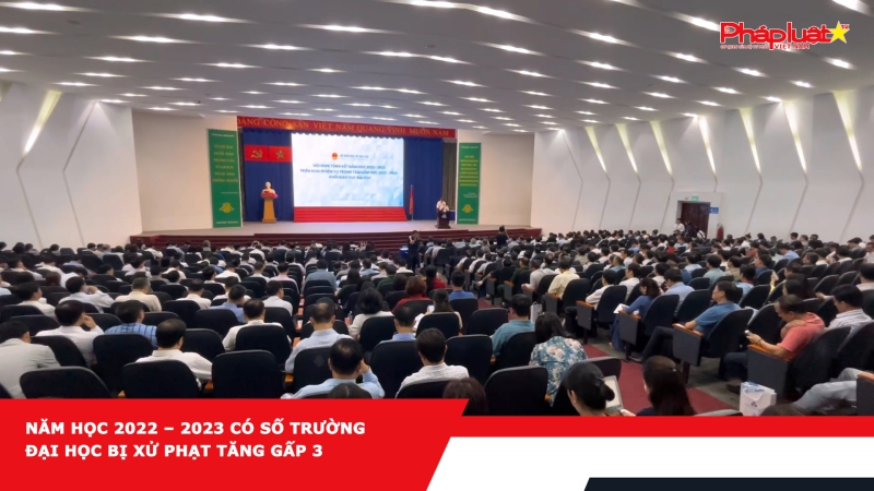 Năm học 2022 – 2023 có số trường đại học bị xử phạt tăng gấp 3