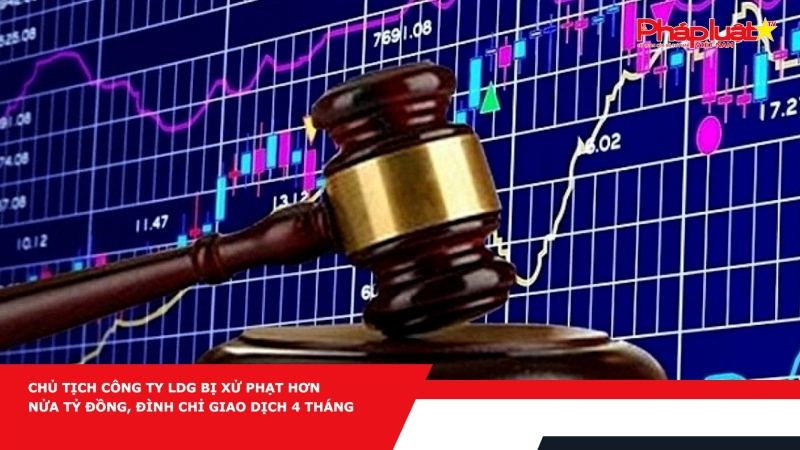 Chủ tịch công ty LDG bị xử phạt hơn nửa tỷ đồng, đình chỉ giao dịch 4 tháng