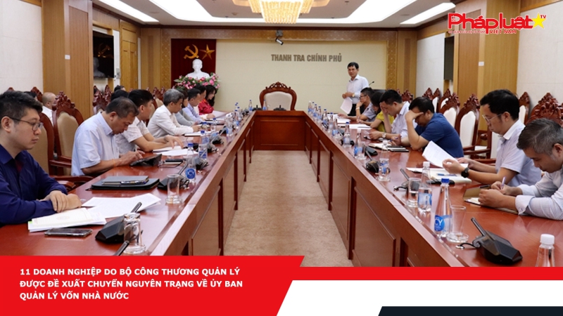 11 doanh nghiệp do Bộ Công Thương quản lý được đề xuất chuyển nguyên trạng về Ủy ban Quản lý vốn Nhà nước