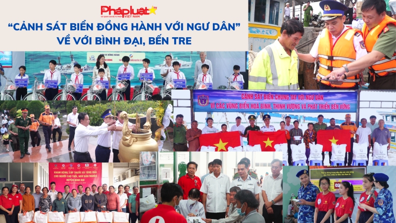 Bản tin an ninh trật tự địa phương: “Cảnh sát biển đồng hành với ngư dân” về với Bình Đại, Bến Tre