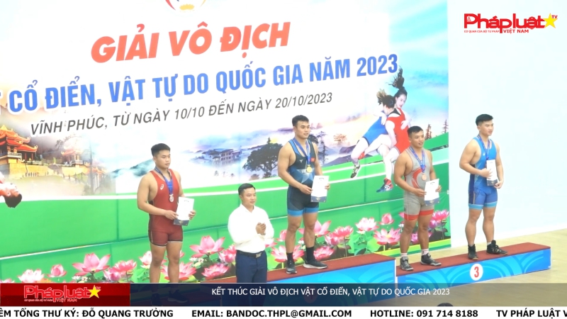 Kết thúc Giải vô địch vật cổ điển, vật tự do quốc gia 2023