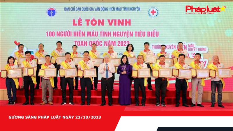 Gương sáng pháp luật ngày 23/10/2023