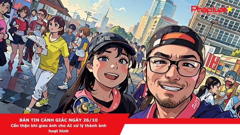 BẢN TIN CẢNH GIÁC NGÀY 26/10 - Cẩn thận khi giao ảnh cho AI xử lý thành ảnh hoạt hình