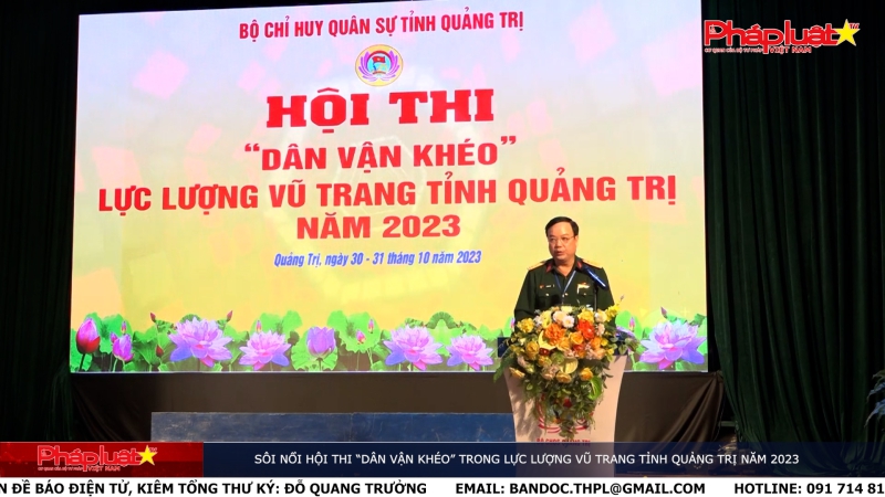 Sôi nổi Hội thi “Dân vận khéo” trong lực lượng vũ trang tỉnh Quảng Trị năm 2023