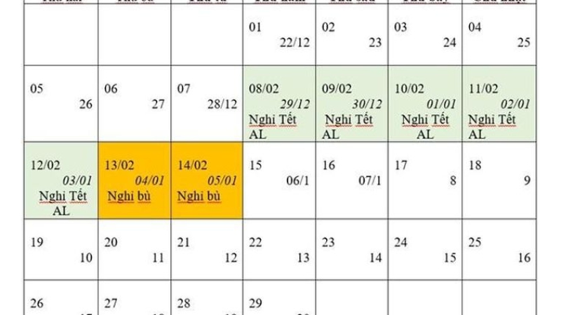 Thủ tướng Chính phủ chốt phương án nghỉ Tết m lịch 7 ngày, nghỉ lễ Quốc khánh 4 ngày