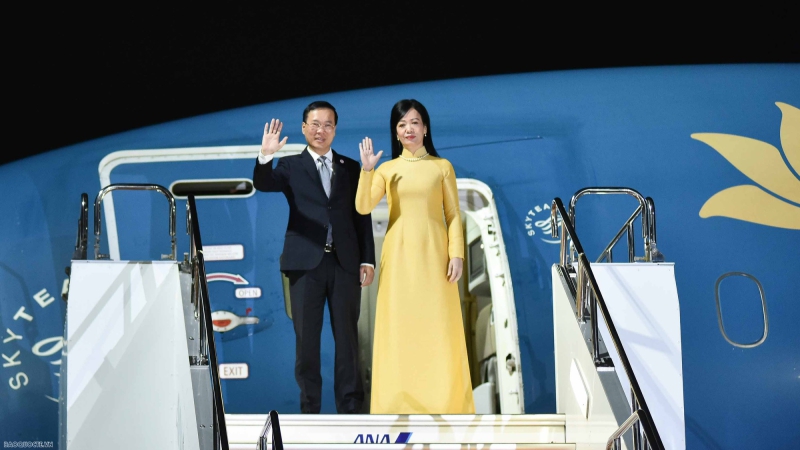 Chủ tịch nước Võ Văn Thưởng bắt đầu chương trình thăm chính thức Nhật Bản