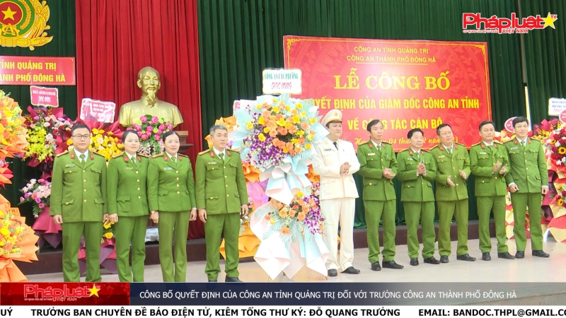 Công bố quyết định của Công an tỉnh Quảng Trị đối với Trưởng Công an thành phố Đông Hà