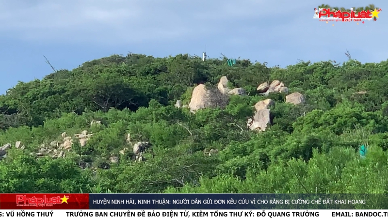 Huyện Ninh Hải, Ninh Thuận: Người dân gửi đơn kêu cứu vì cho rằng bị cưỡng chế đất, mặt nước có nguồn gốc khai hoang