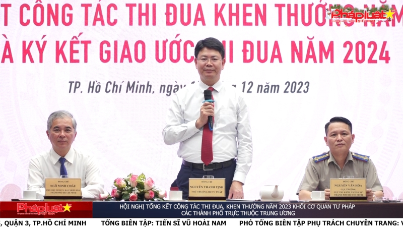 Hội nghị tổng kết công tác thi đua, khen thưởng năm 2023 khối cơ quan Tư pháp các thành phố trực thuộc Trung ương