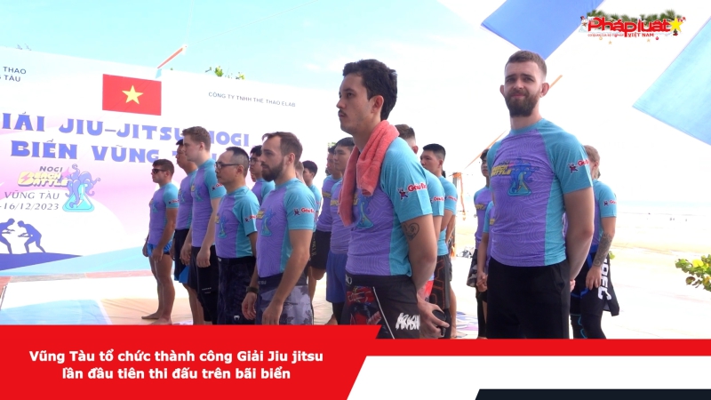 Vũng Tàu tổ chức thành công Giải Jiu jitsu lần đầu tiên thi đấu trên bãi biển