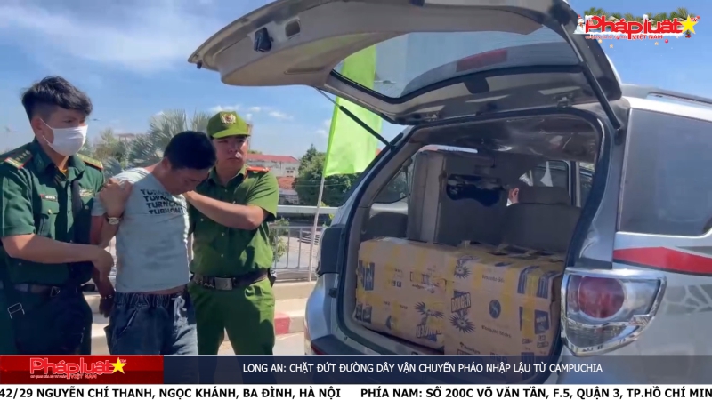 Long An: Chặt đứt đường dây vận chuyển pháo nhập lậu từ Campuchia