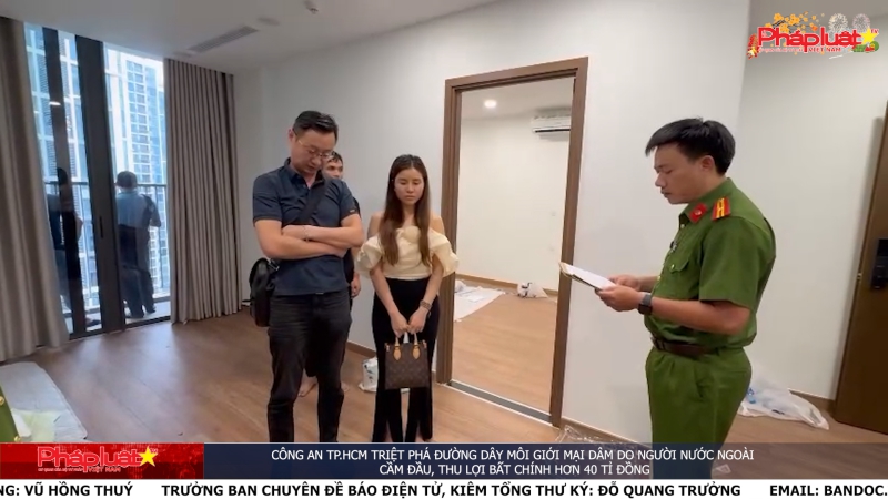 Công an TP.HCM triệt phá đường dây môi giới mại dâm do người nước ngoài cầm đầu, thu lợi bất chính hơn 40 tỉ đồng