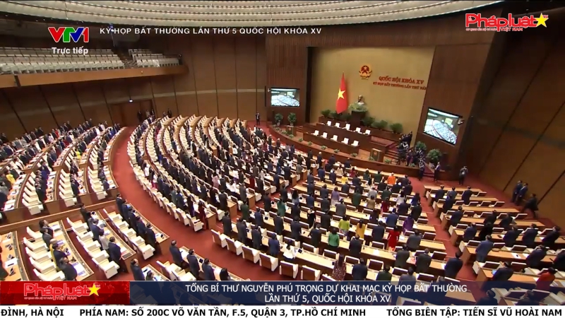 Tổng Bí thư Nguyễn Phú Trọng dự khai mạc Kỳ họp bất thường lần thứ 5, Quốc hội khóa XV