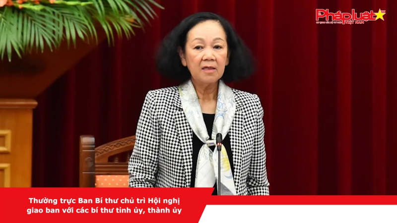 Thường trực Ban Bí thư chủ trì Hội nghị giao ban với các bí thư tỉnh ủy, thành ủy