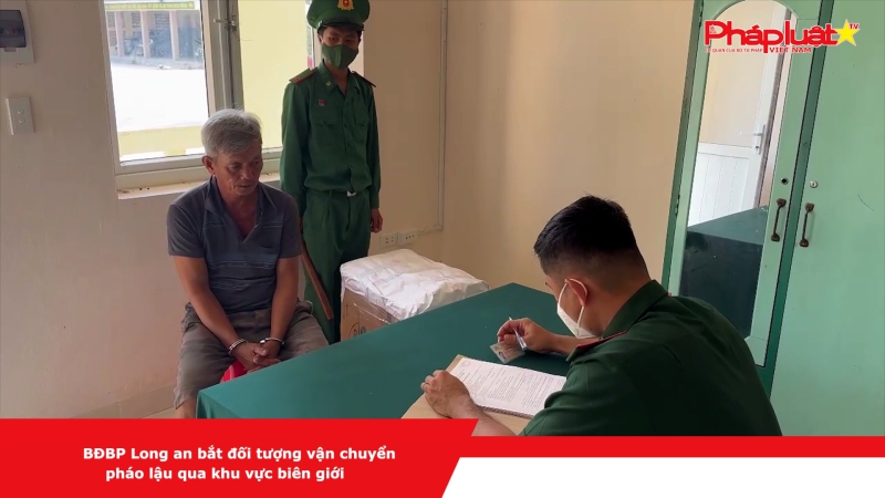 BĐBP Long an bắt đối tượng vận chuyển pháo lậu qua khu vực biên giới