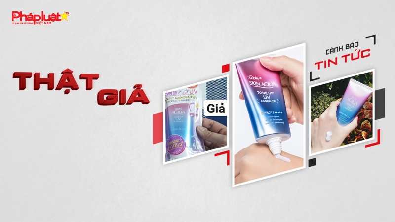 Nhận diện kem chống nắng Skin Aqua Tone Up UV chính hiệu Nhật Bản