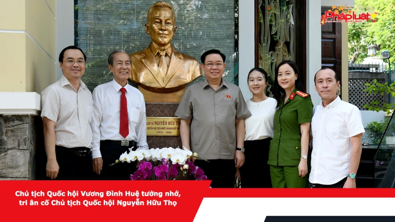 Chủ tịch Quốc hội Vương Đình Huệ tưởng nhớ, tri ân cố Chủ tịch Quốc hội Nguyễn Hữu Thọ