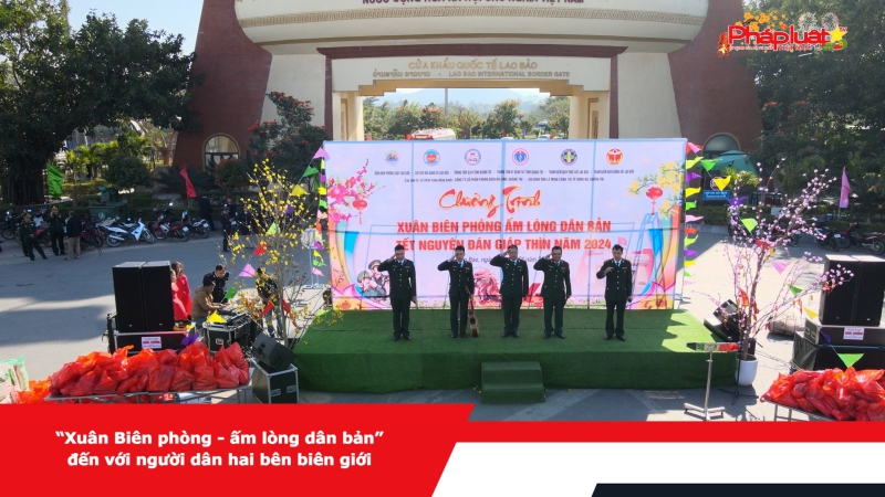 “Xuân Biên phòng - ấm lòng dân bản” đến với người dân hai bên biên giới